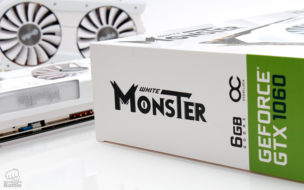 이엠텍 HV 지포스 GTX 1060 WHITE MONSTER OC 6GB / 3GB, GTX1050 MINI